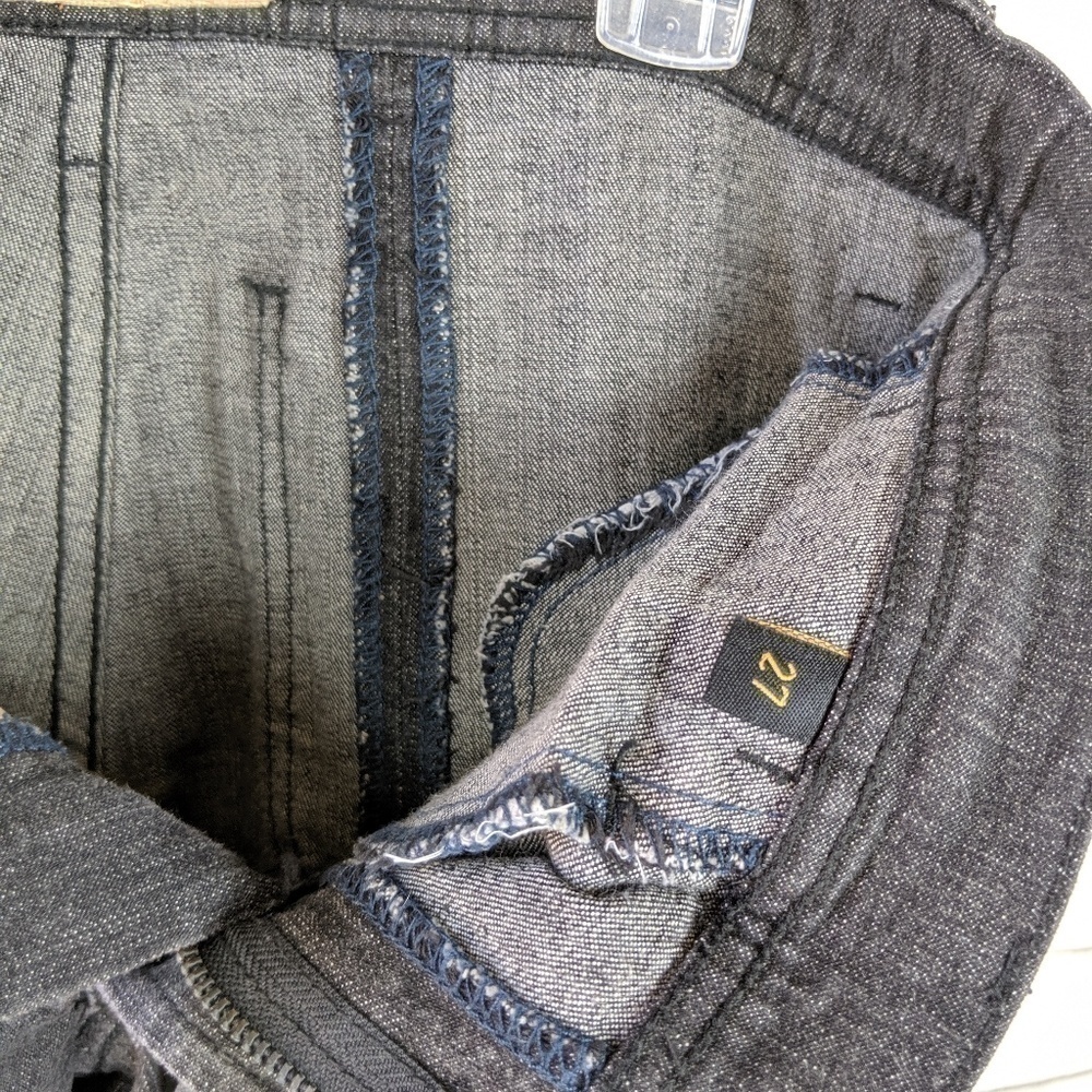 Seven7 Charcoal Black Flared Jeans Sz 27‎ womens - Picture 4 of 7